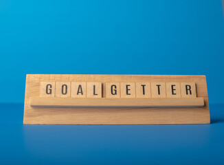 Goal getter conceptual image of business and personal development