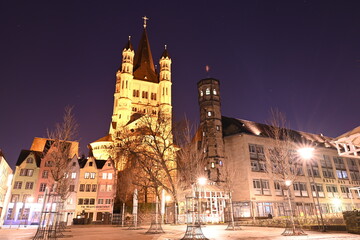 Fototapeta na wymiar Köln by Night 2021 