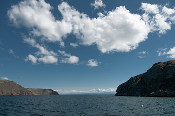 Fototapeta na wymiar Lake Baikal with blue water