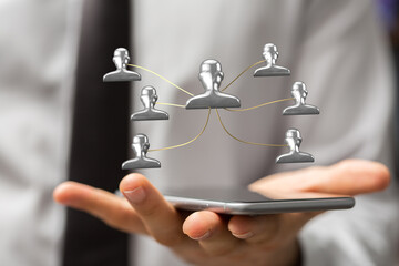 team hierarchy connection group digital