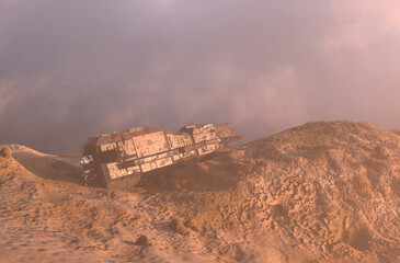 Crashed spaceship © anibal