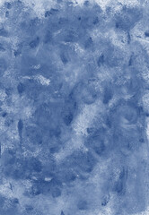 Abstract background hand-painted texture, watercolor, splashes, drops of paint, paint strokes. Light blue monochrome color.The texture of stone, marble for backgrounds, wallpapers, covers