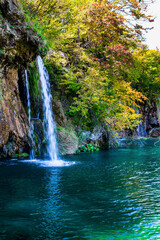 Fototapeta na wymiar Plitvice Lakes Park in Croatia