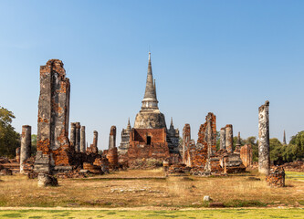 Fototapeta premium Wat Phra Si Sanphet à Ayutthaya, Thaïlande