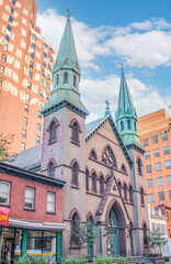 Fototapeta na wymiar St. Boniface Church Brooklyn New York City