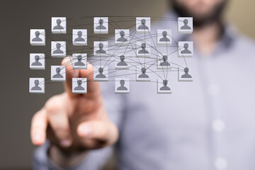 conference team work connection digital concept