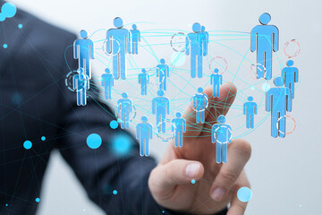 group of network people - Business and contact