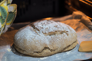 Loaf of homemade bread