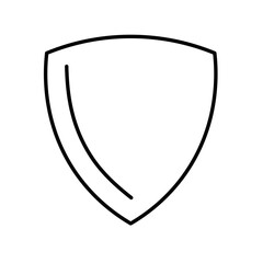 Shield thin line icon