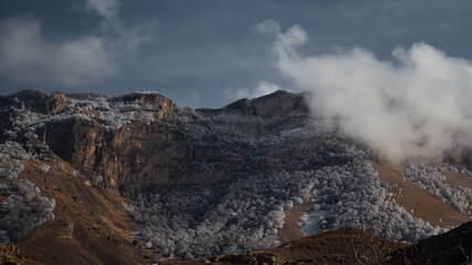 Dawn in the mountains