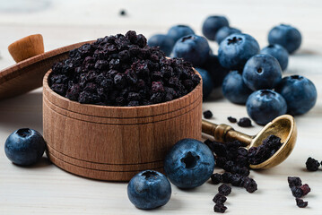 Antioxidant rich Blueberry made dried super food and hand picked wild Nordic berry, Healthy and...