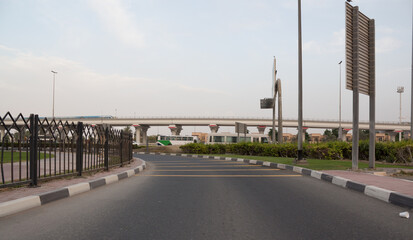 Empty road, copy space photo