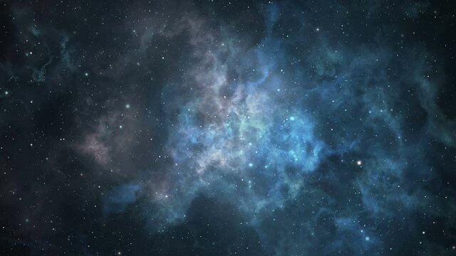 Cosmic nebula looped background
