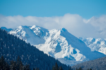 Fototapeta na wymiar Durmitor Mountain during the winter (Montenegro)