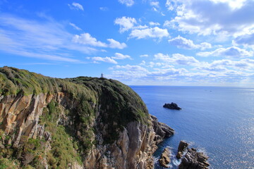 足摺岬　四国最南端　冬　（高知県　土佐清水市）