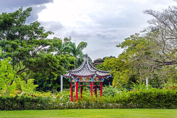 A Chinese gazebo at the park.