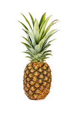 .Fresh pineapple fruit isolated on white background