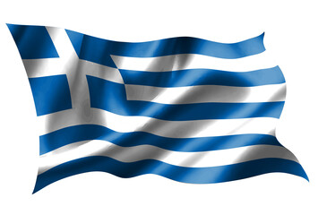 ギリシャ　 国旗　シルク　アイコン
