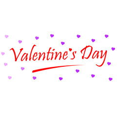 Fototapeta na wymiar happy valentine sentences with love icons around it