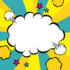 アメコミ風吹き出し 風船デザイン Wall Mural Wallpaper Murals Kinonoko