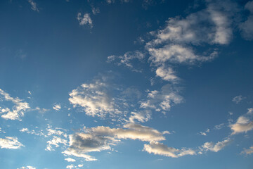 blue sky with clouds