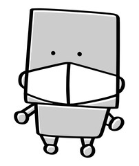 マスクをするロボット　子供　05