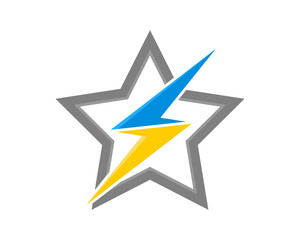 Electrical symbol in the star shape