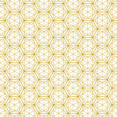 Hexagon art deco pattern background.