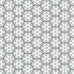 Fototapeta premium Hexagon art deco pattern background.