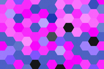 Fototapeta na wymiar Abstract honey comb pink background. Pink honeycomb hexagon pattern. Pink pastel texture background. Luxury style. Hexagonal Soft Pink Pastel Seamless Repeat Background.Vector illustration