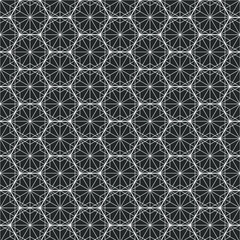 Hexagon art deco pattern background.