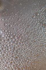 Water drops in transparent bottle close up modern background high quality prints