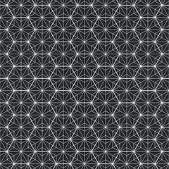 Hexagon art deco pattern background.