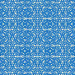 Hexagon art deco pattern background.