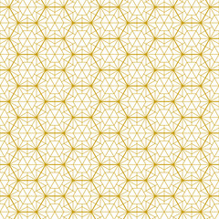 Hexagon art deco pattern background.