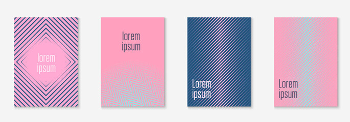 Poster design modern. Purple and pink. Creative flyer, mobile screen, annual report, journal mockup. Poster design modern with minimalist geometric lines and shapes.