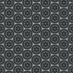 Hexagon art deco pattern background.