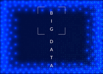 Big data abstract. Digital technology background. Artificial intelligence and deep learning concept. Tech visual for interface template. Futuristic big data abstract backdrop.
