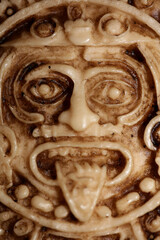 Aztec sun stone close up background modern high quality prints