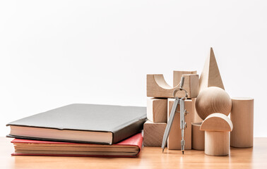 wooden geometric shapes