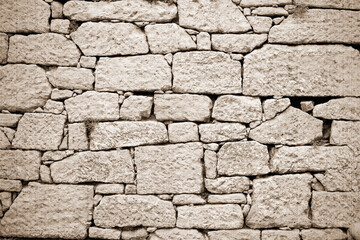 An old stone wall