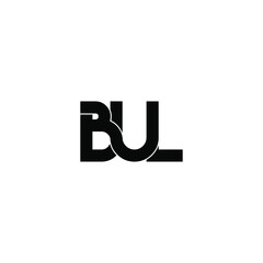 bul letter original monogram logo design