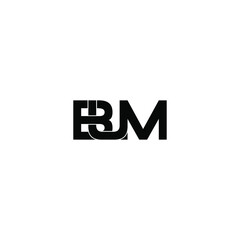 bum letter original monogram logo design