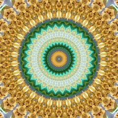 Abstract kaleidoscope background. Beautiful multicolor kaleidoscope texture. Geometrical symmetrical ornament