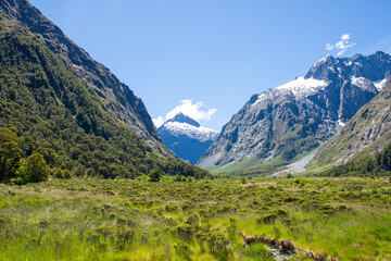 Mount Talbot view from Monkey Creek, New Zealand