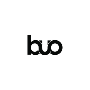buo letter original monogram logo design