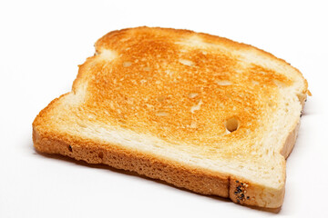 a whole toast on a white background