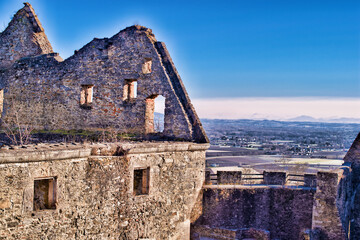 Schaunberg castle ruins in the municipality of Hartkirchen in Upper Austria