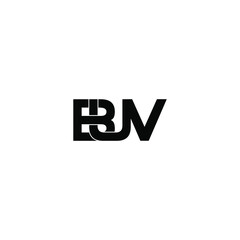 buv letter original monogram logo design