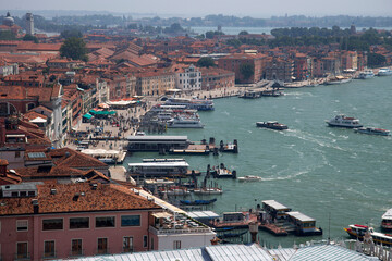 View of Venice from the bell tower of the Cathedral of St. Mark